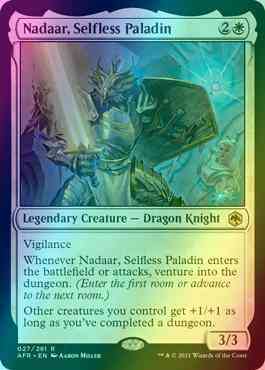 Nadaar, Selfless Paladin [27] [Adventures in the Forgotten Realms] [Foil]