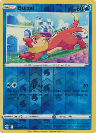 Buizel - 038/172 - Common [swsh9-038] [Reverse Holo]