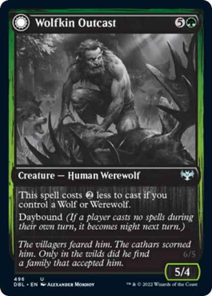 Wolfkin Outcast // Wedding Crasher [496] [Innistrad: Double Feature] [Non-Foil]