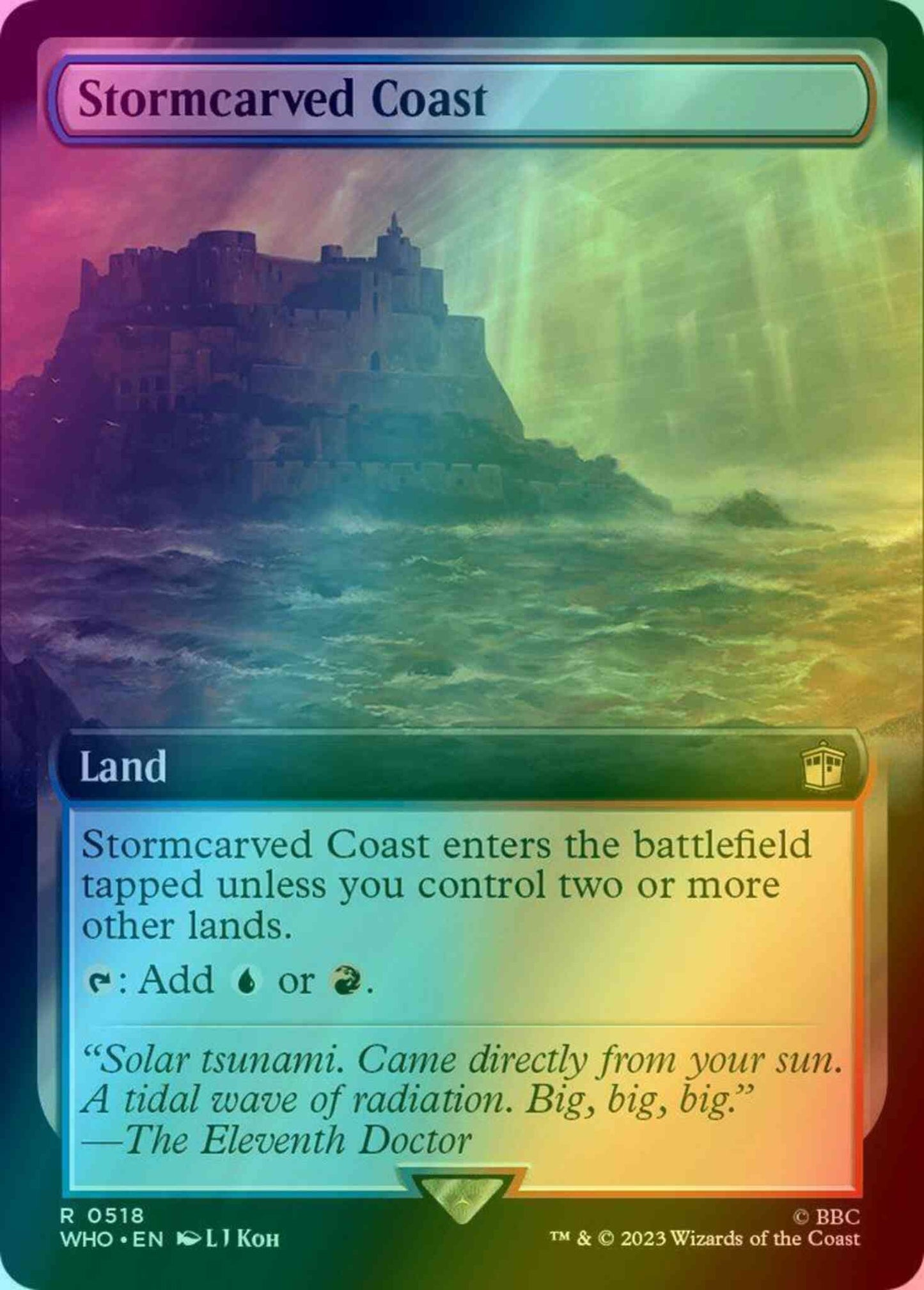 Stormcarved Coast [518] [Extended Art] [Universes Beyond: Doctor Who] [Foil]