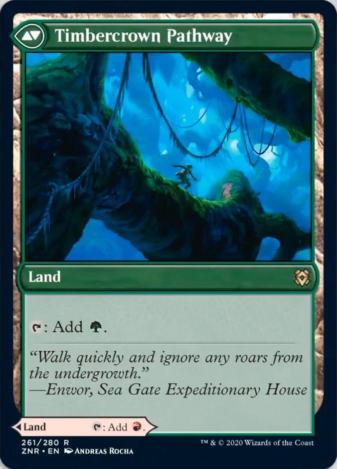 Cragcrown Pathway // Timbercrown Pathway [261] [Zendikar Rising] [Non-Foil]
