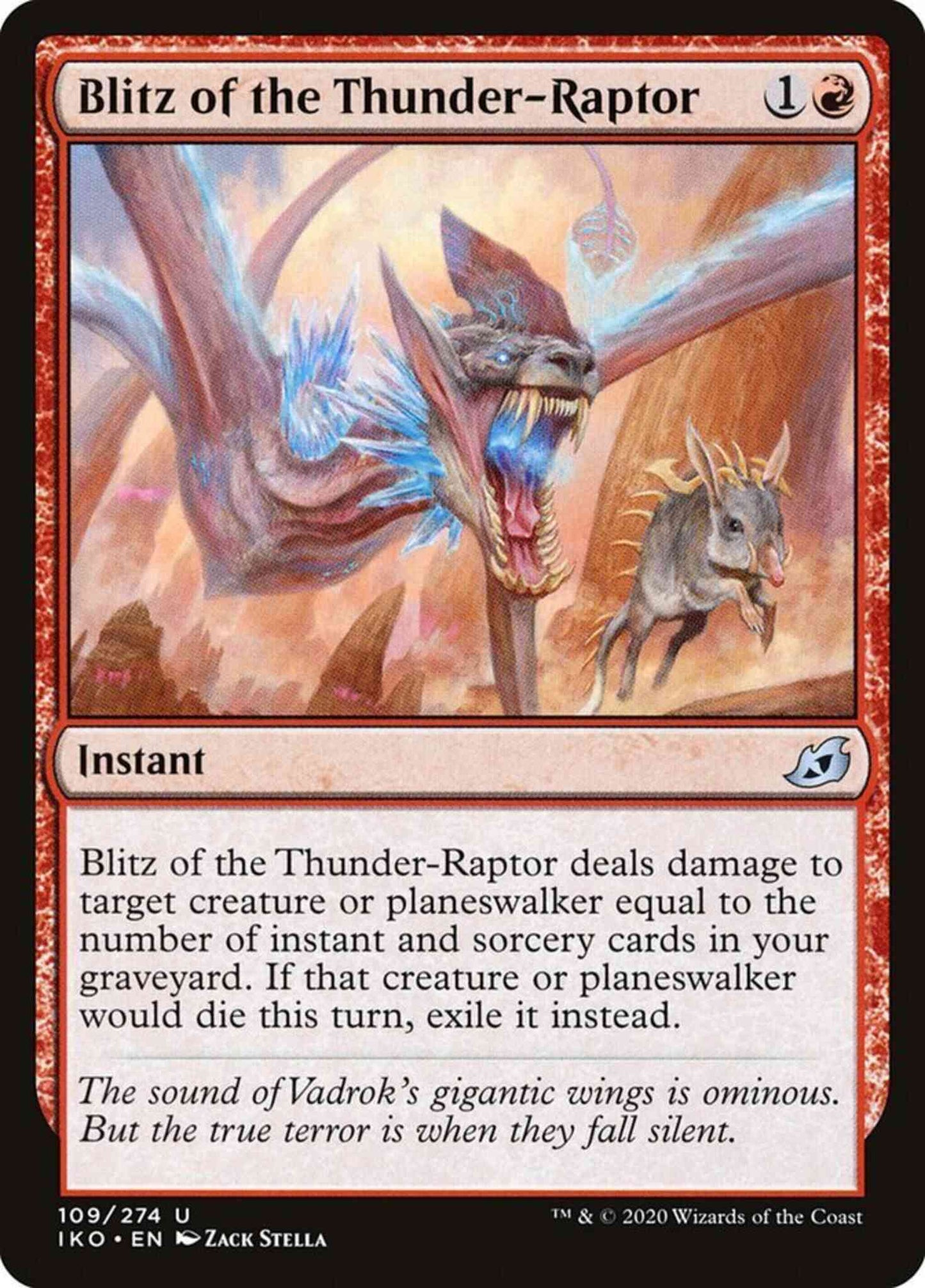Blitz of the Thunder-Raptor [109] [Ikoria: Lair of Behemoths] [Non-Foil]