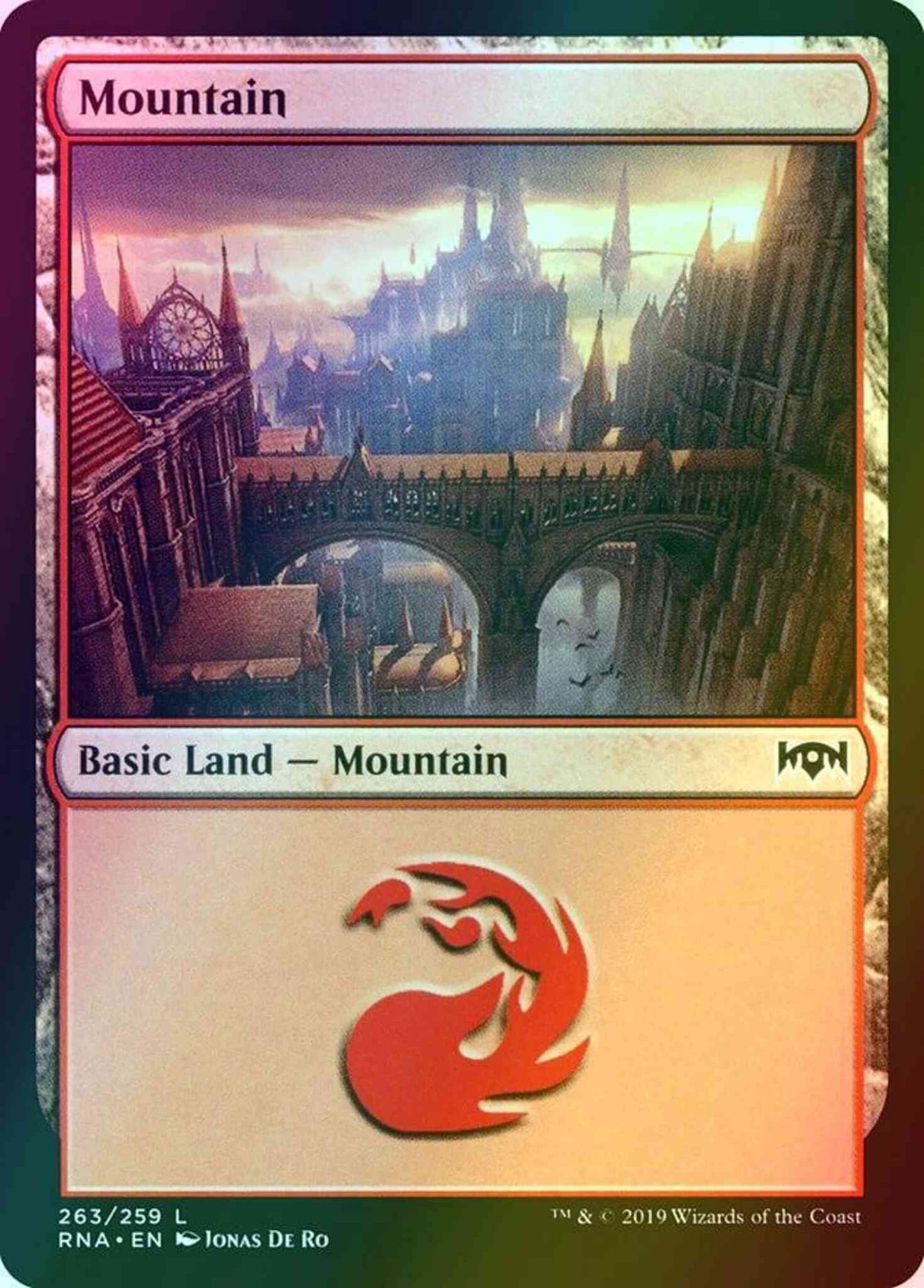 Mountain [263] [Ravnica Allegiance] [Foil]