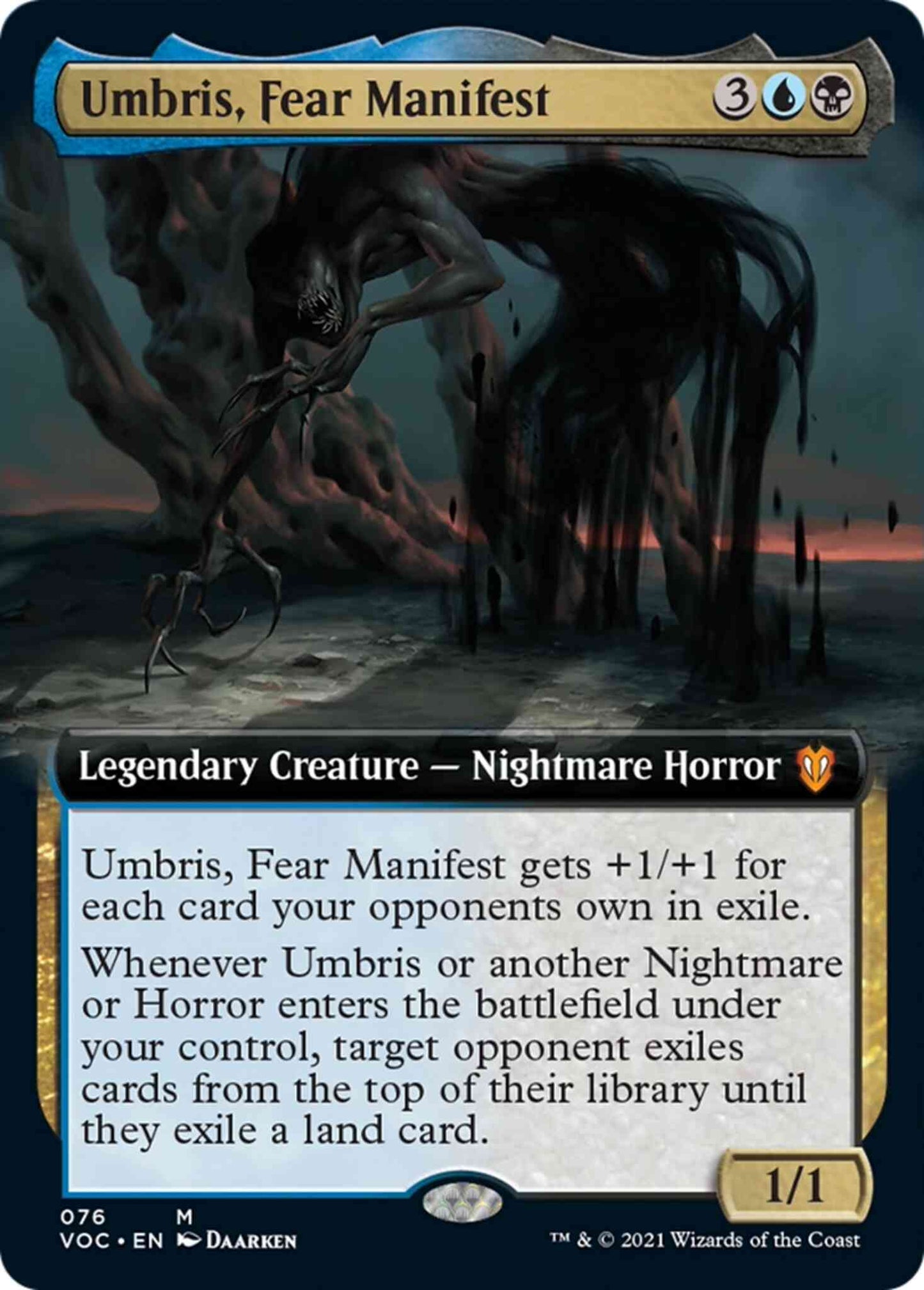 Umbris, Fear Manifest [76] [Extended Art] [Innistrad: Crimson Vow: Commander] [Non-Foil]