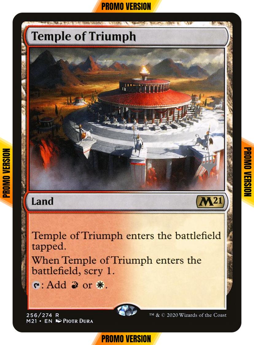Temple of Triumph [Promo Pack] [256p] [Core Set 2021 Promos] [Non-Foil]