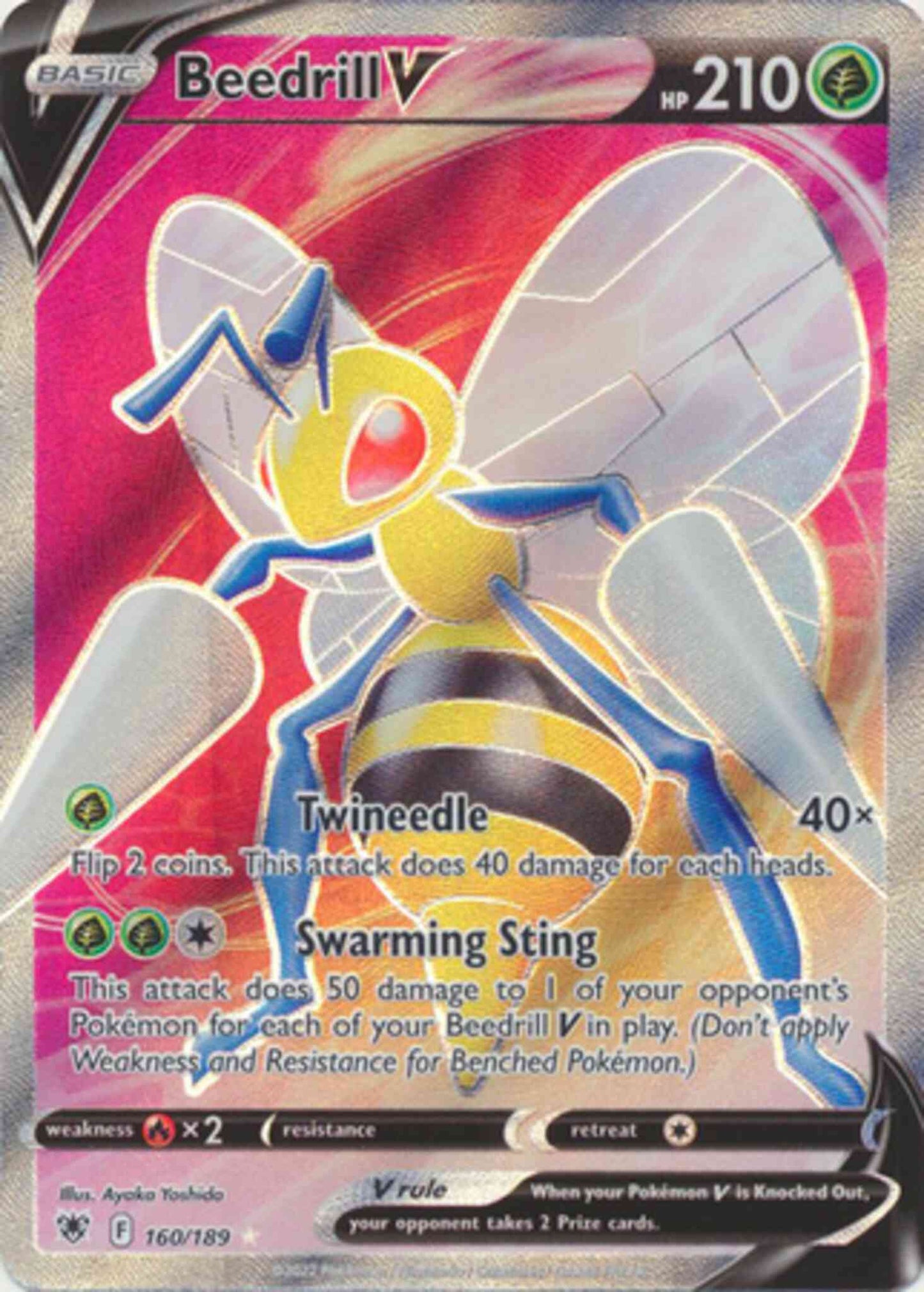 Beedrill V - 160/189 - Rare Ultra [swsh10-160] [Ultra]