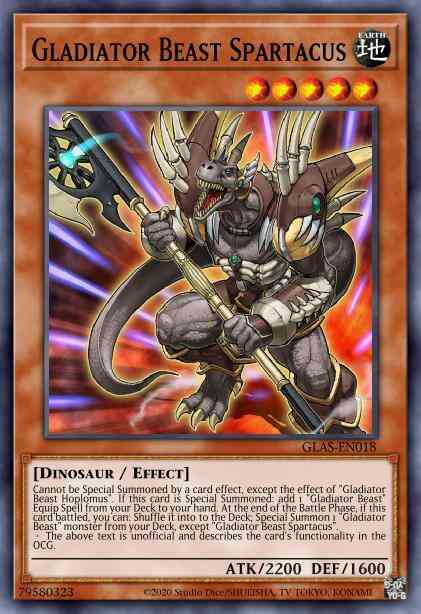 Gladiator Beast Spartacus - GLAS-EN018 - Rare - Unlimited