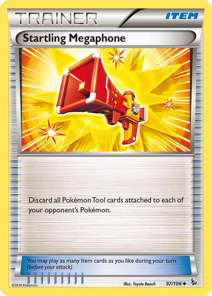 Startling Megaphone - 97/106 - Uncommon [xy2-97] [Reverse Holo]