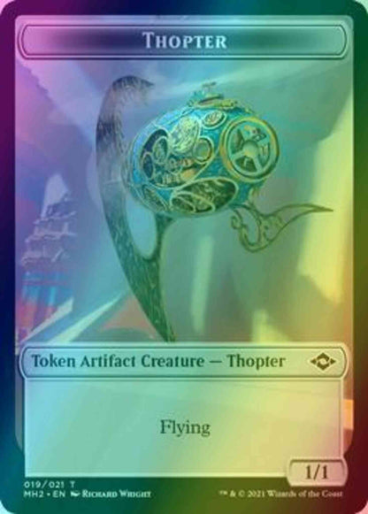 Squirrel Token (11) // Thopter Token (19) [Modern Horizons 2 Tokens] [Foil]