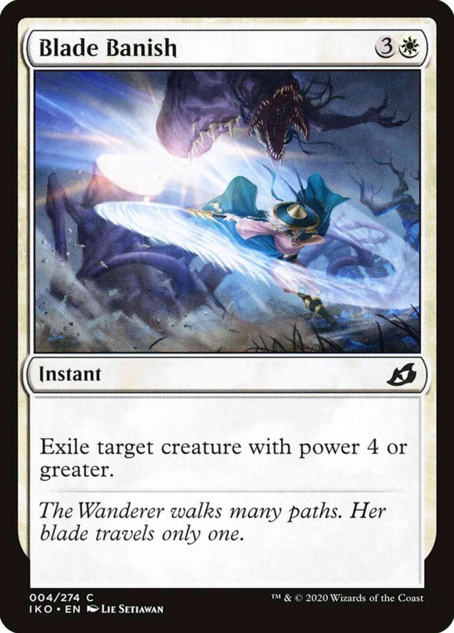 Blade Banish [4] [Ikoria: Lair of Behemoths] [Non-Foil]