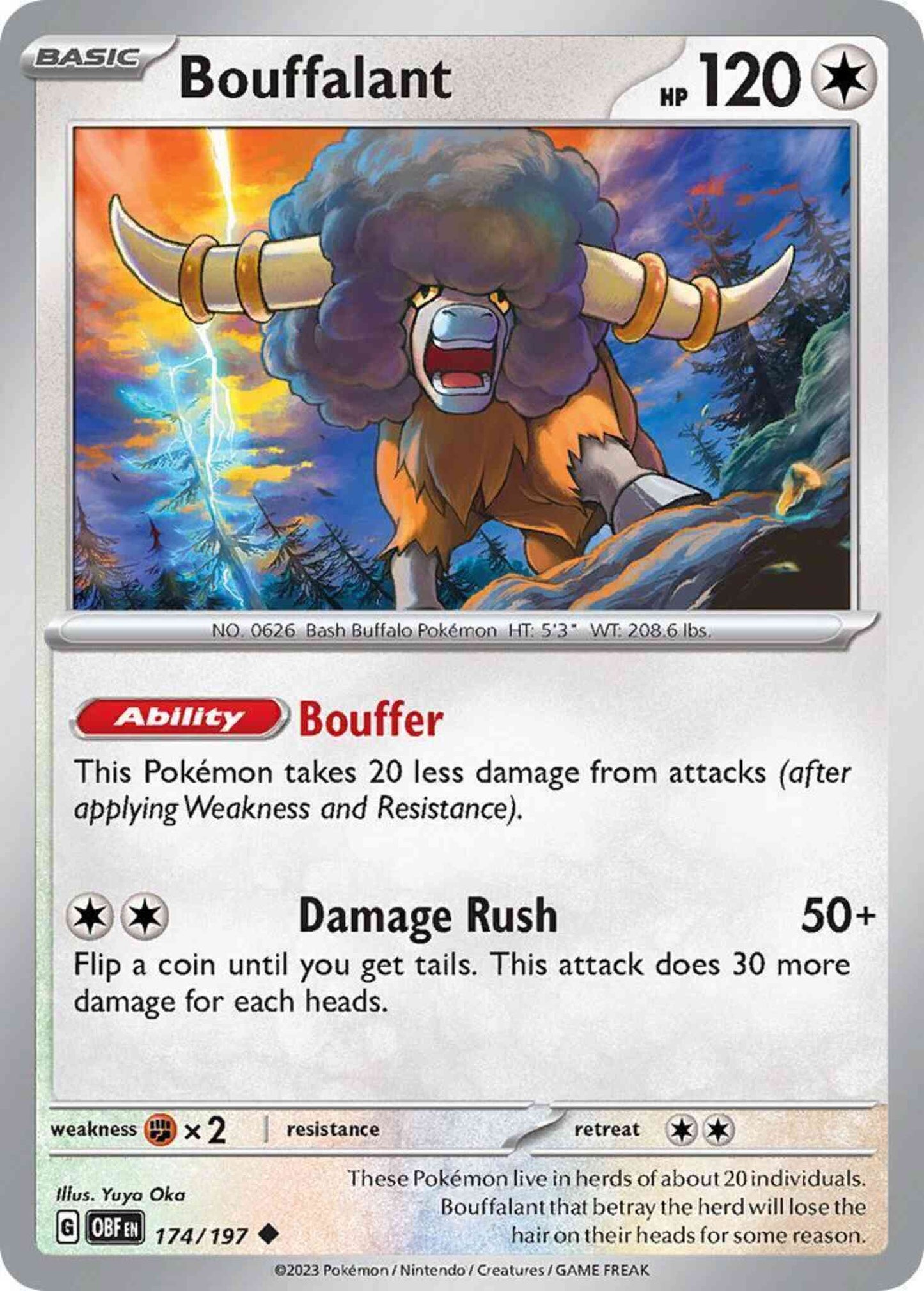 Bouffalant - 174/197 - Uncommon [sv03-174] [Non-Holo]