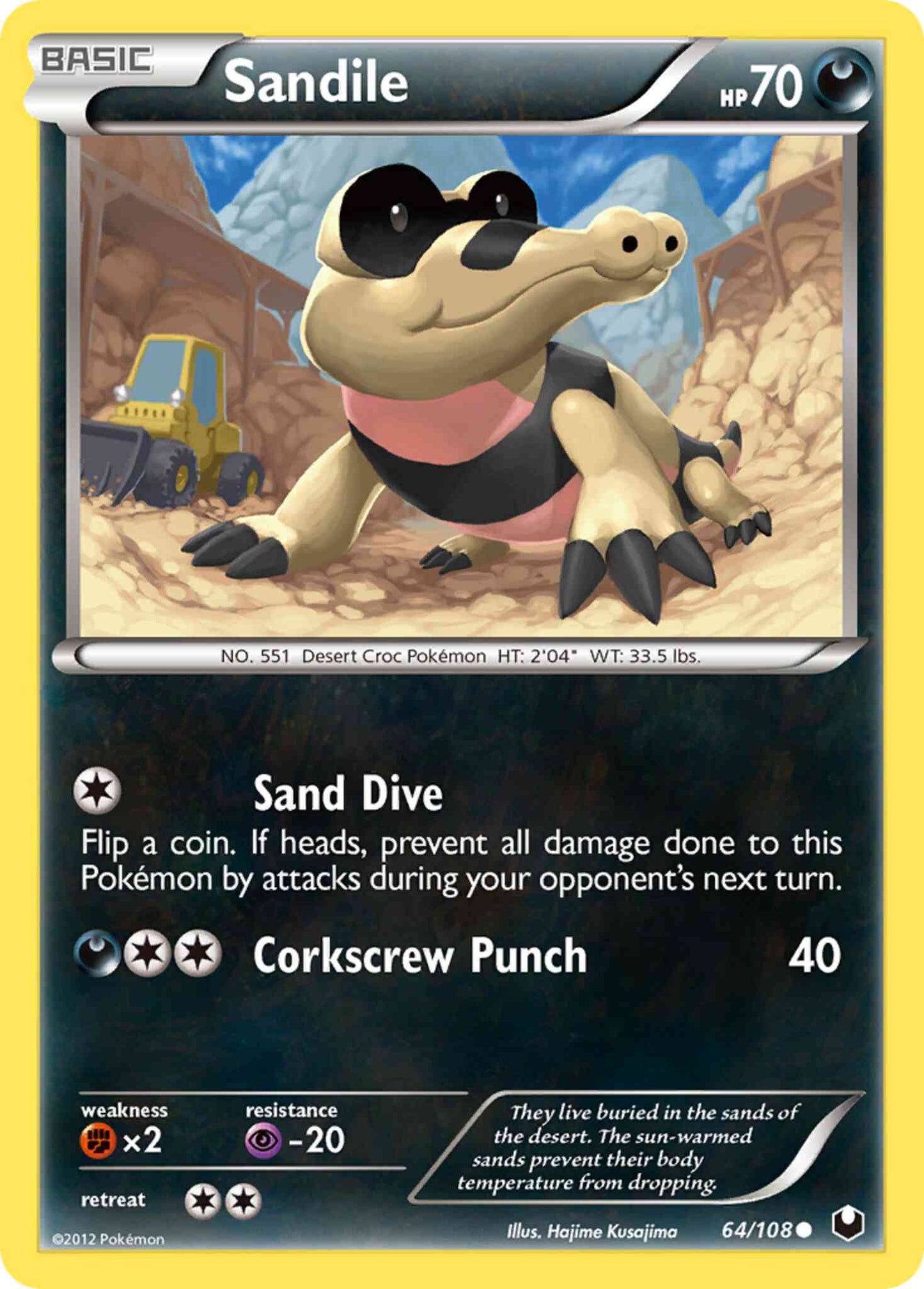 Sandile - 64/108 - Common [bw5-64] [Reverse Holo]