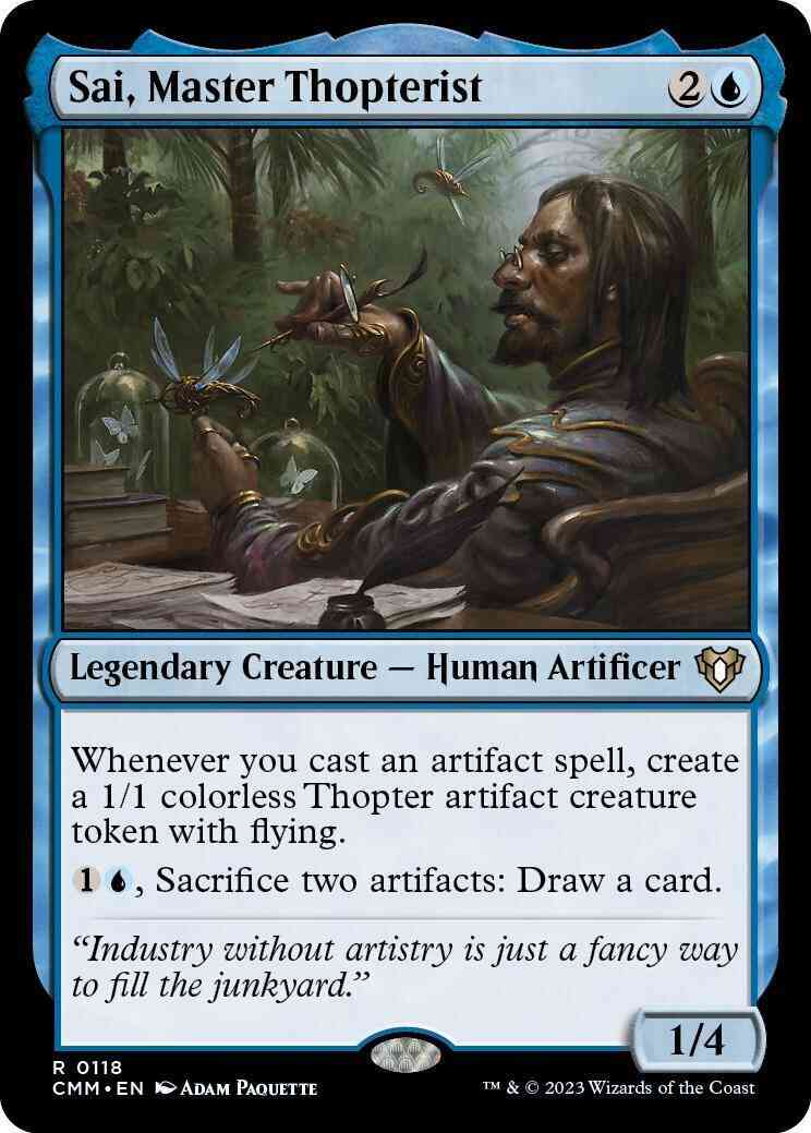 Sai, Master Thopterist [118] [Commander Masters] [Non-Foil]