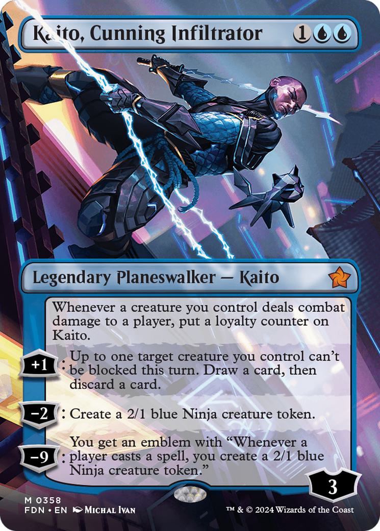 Kaito, Cunning Infiltrator [358] [Borderless] [Foundations] [Non-Foil]