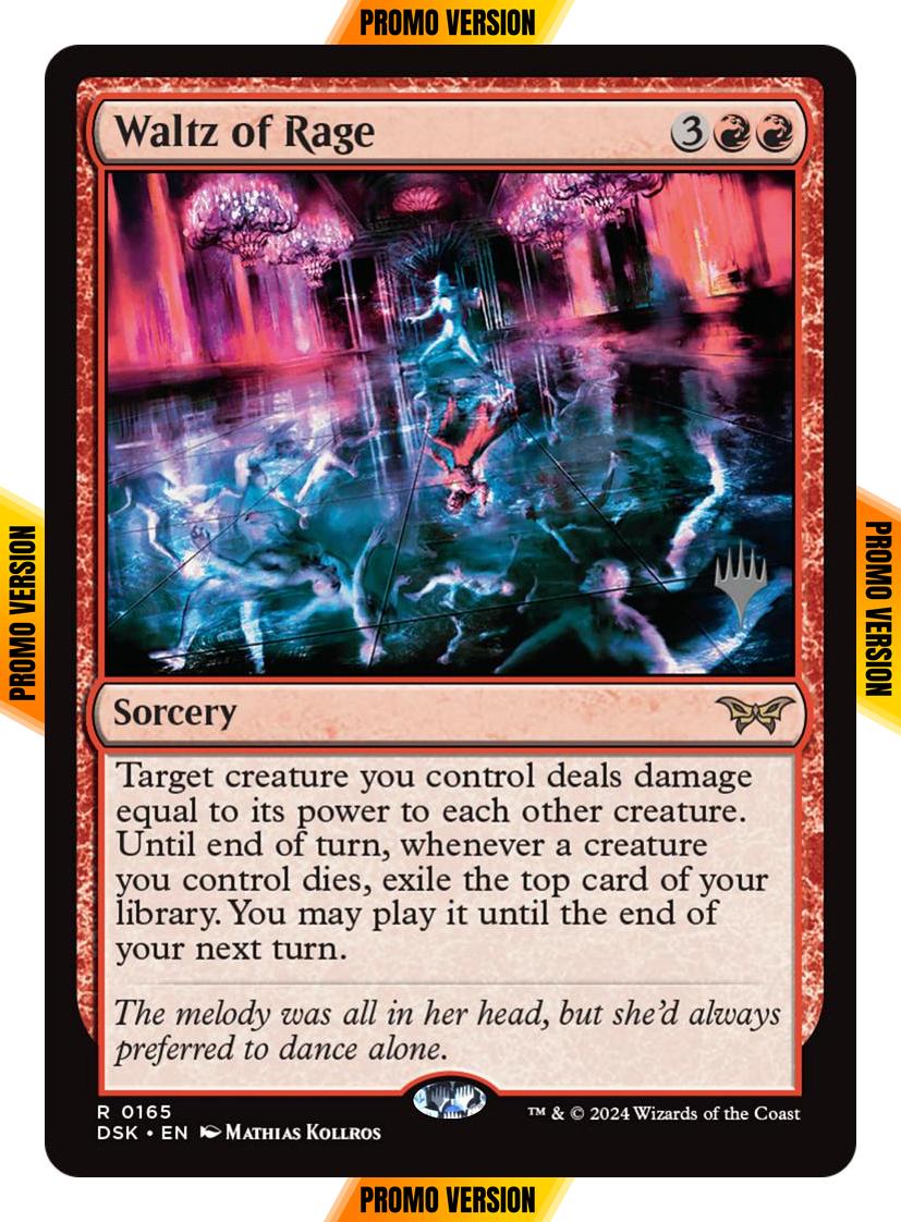 Waltz of Rage [165p] [Promo Pack] [Duskmourn: House of Horror: Promos] [Non-Foil]