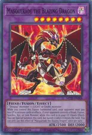 Masquerade the Blazing Dragon - MP22-EN208 - Super Rare - 1st Edition