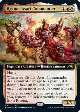 Risona, Asari Commander [492] [Extended Art] [Kamigawa: Neon Dynasty] [Non-Foil]