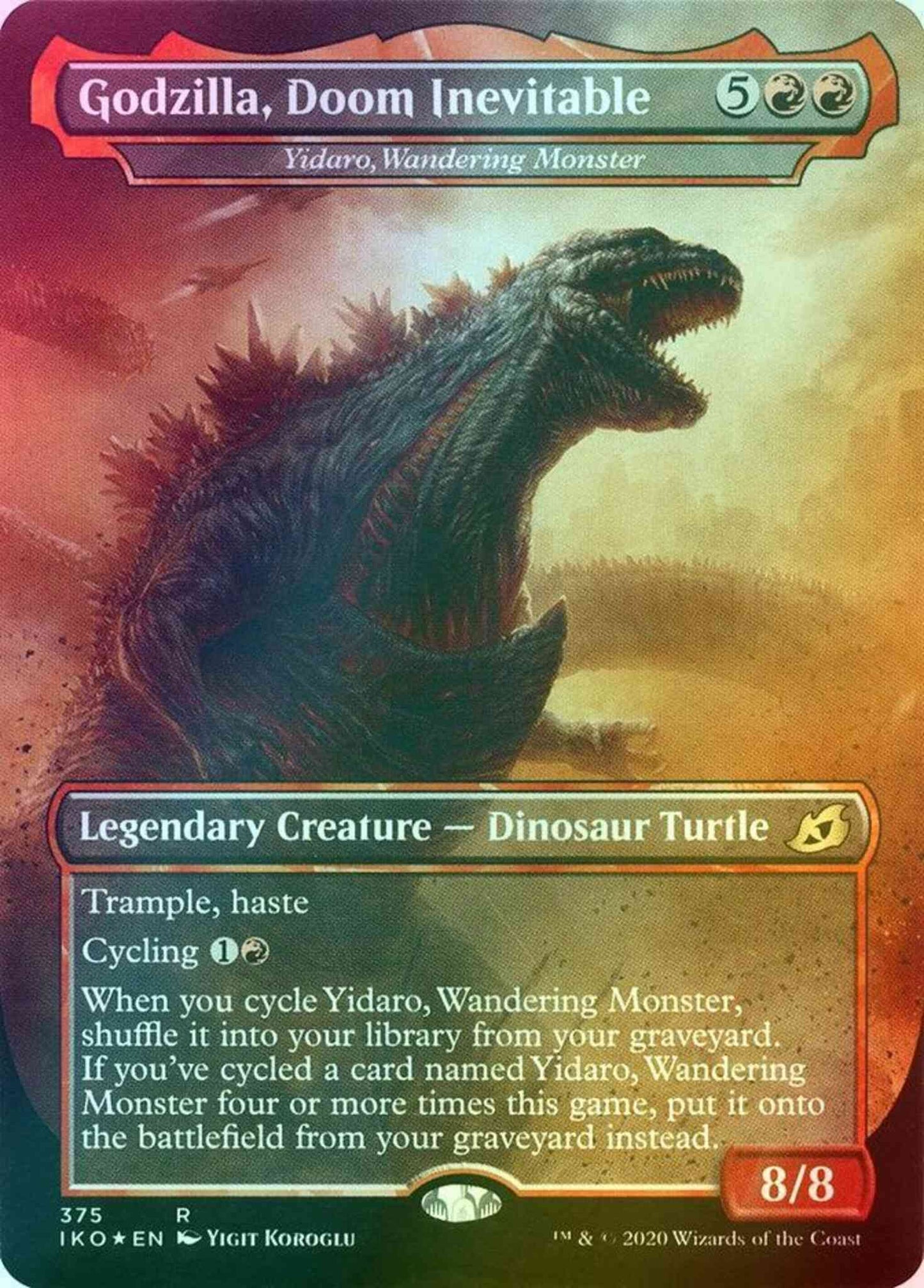 Godzilla, Doom Inevitable - Yidaro, Wandering Monster [375] [Alternate Art] [Godzilla] [Ikoria: Lair of Behemoths] [Foil]