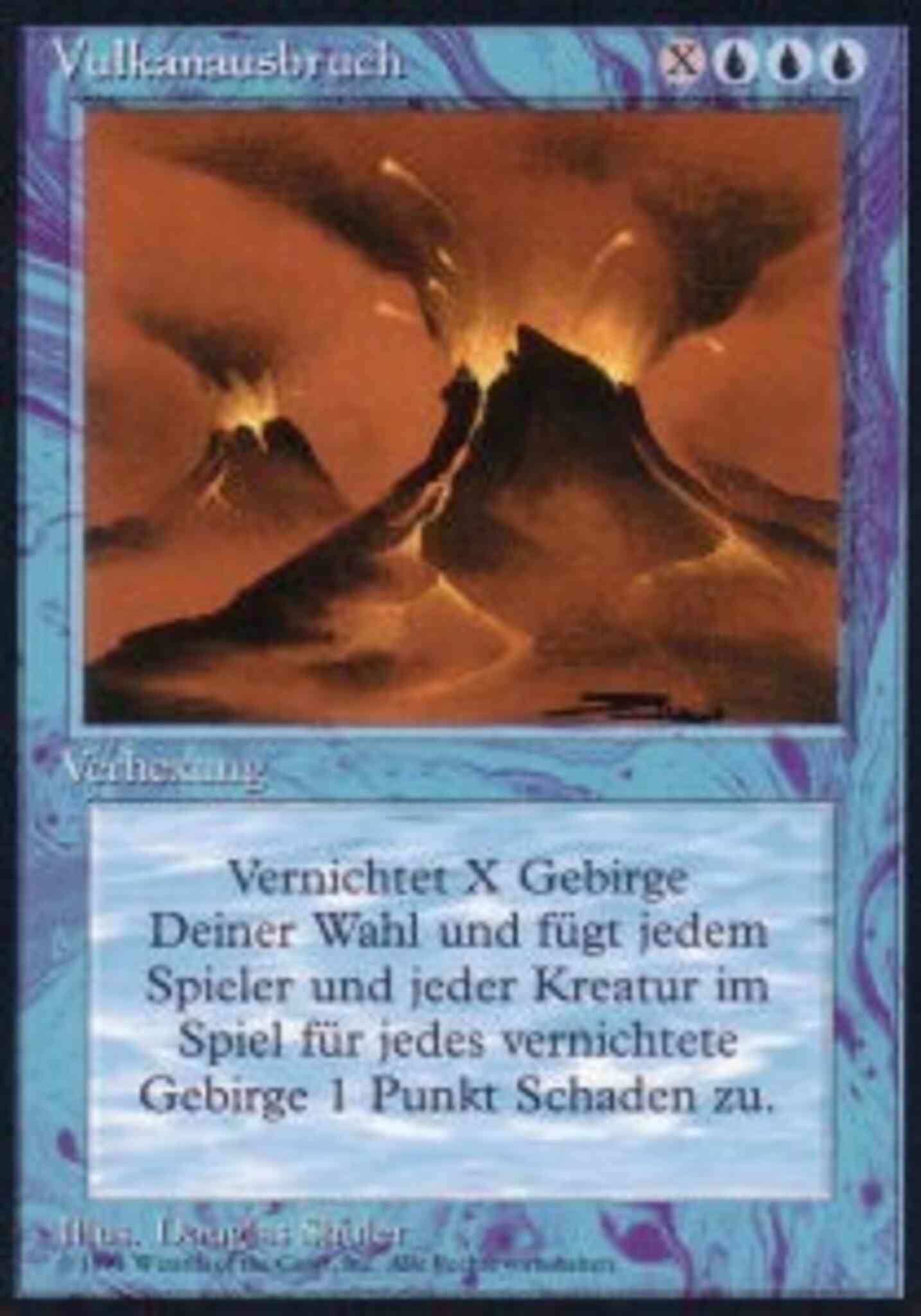 Volcanic Eruption - German [89] [Foreign Black Border: German] [Non-Foil]