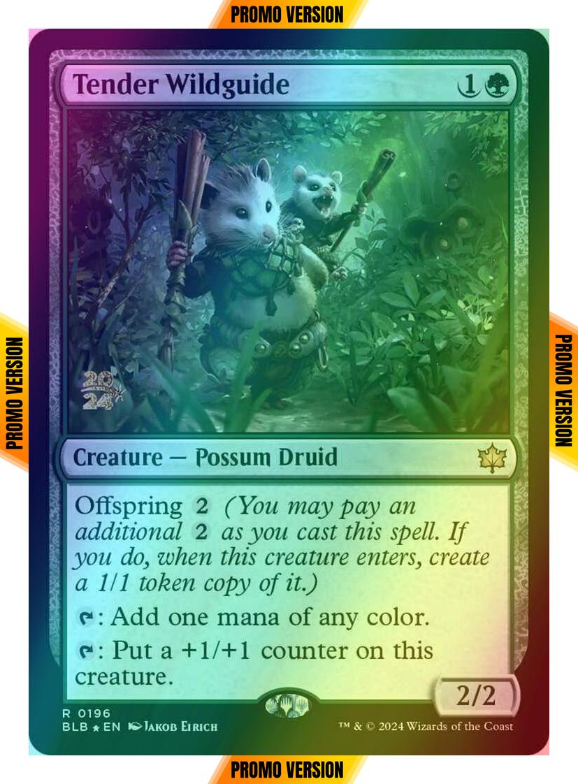 Tender Wildguide [196s] [Prerelease] [Bloomburrow: Promos] [Foil]
