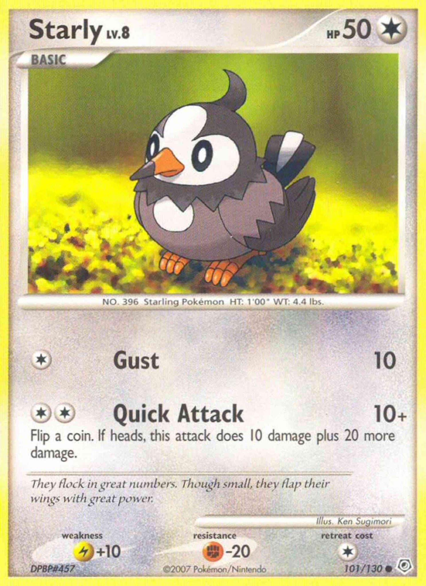 Starly - 101/130 - Common [dp1-101] [Reverse Holo]