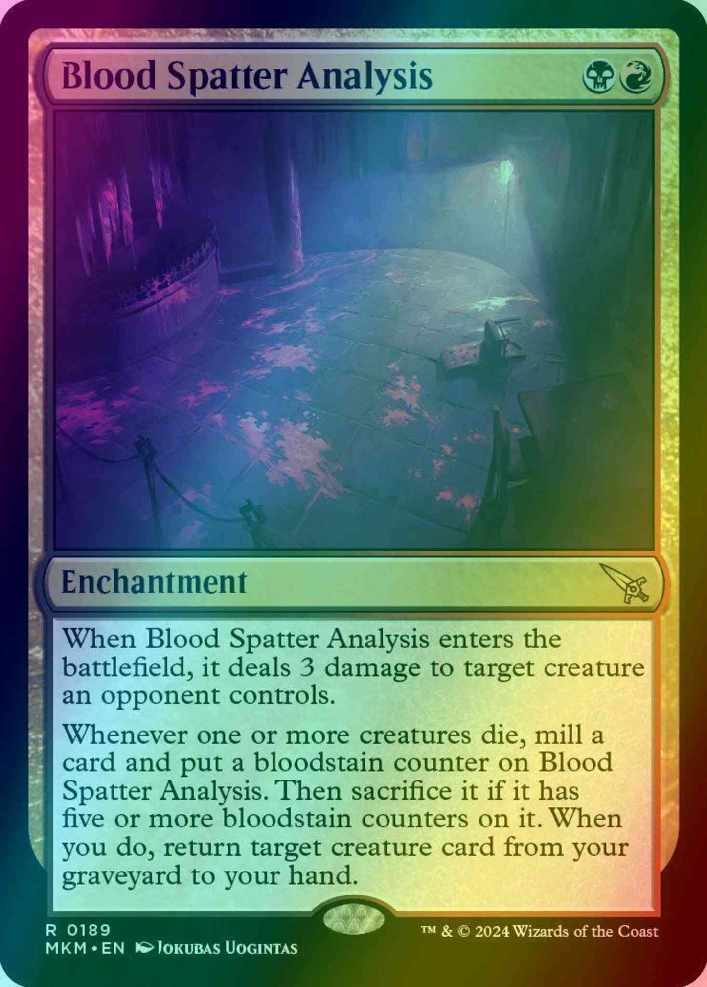 Blood Spatter Analysis [189] [Murders at Karlov Manor] [Foil]