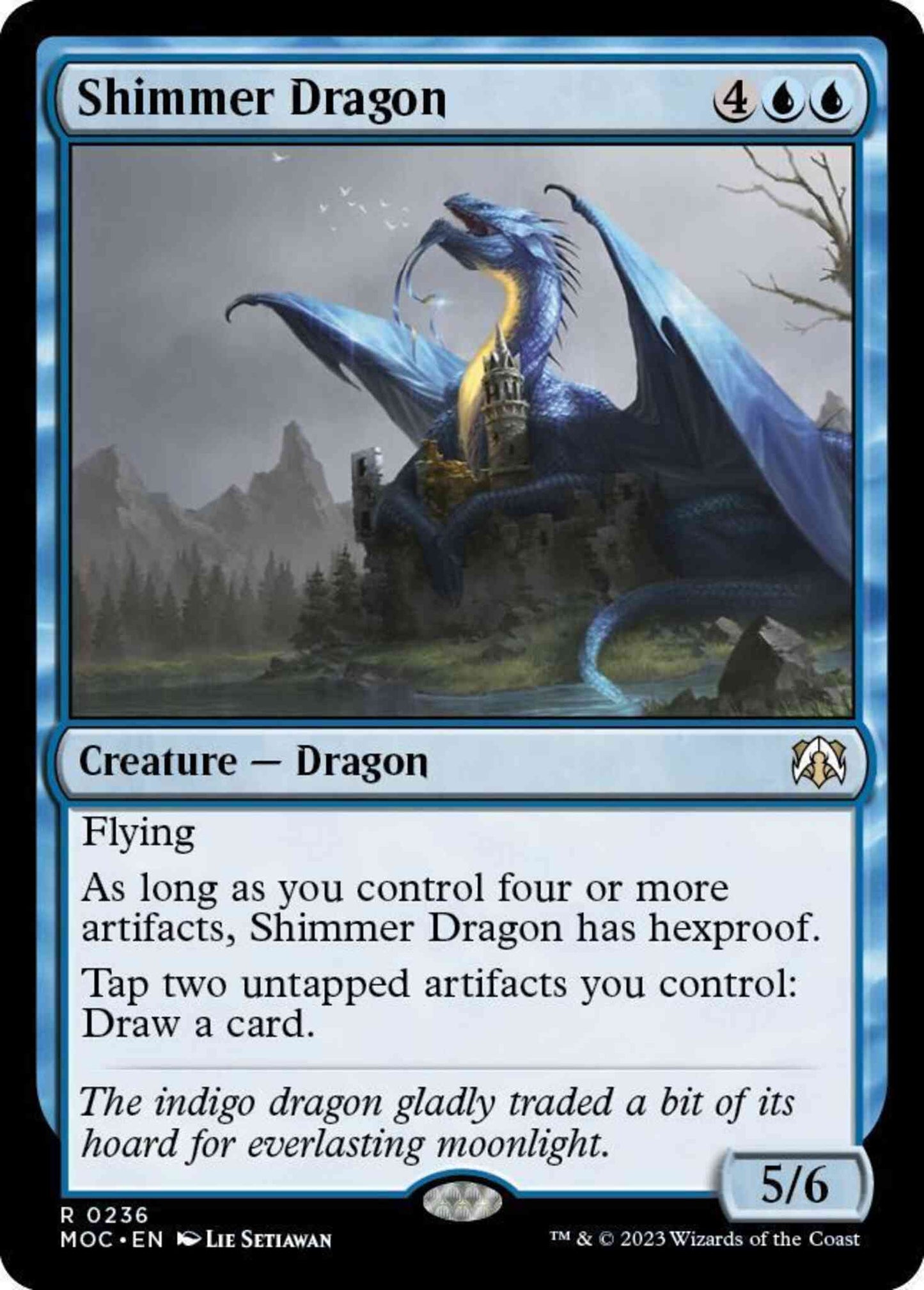 Shimmer Dragon [236] [March of the Machine: Commander] [Non-Foil]