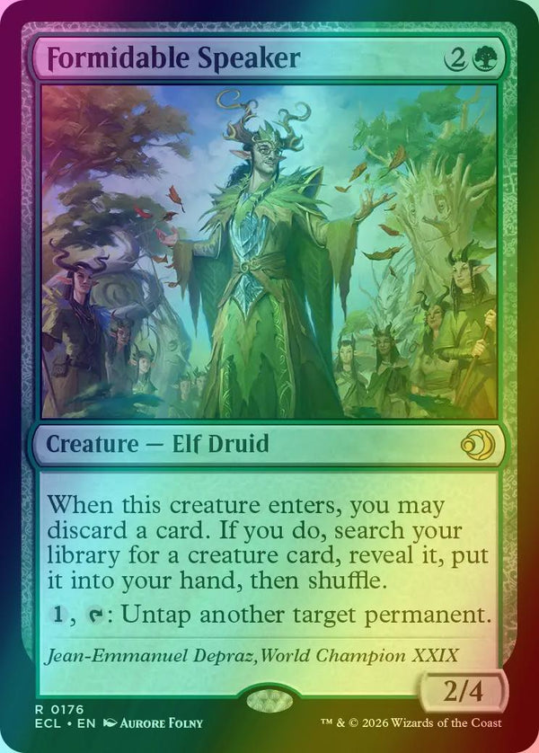 Formidable Speaker [176] [Lorwyn Eclipsed] [Foil]