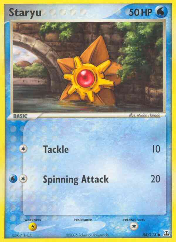 Staryu - 84/113 - Common [ex11-84] [Reverse Holo]