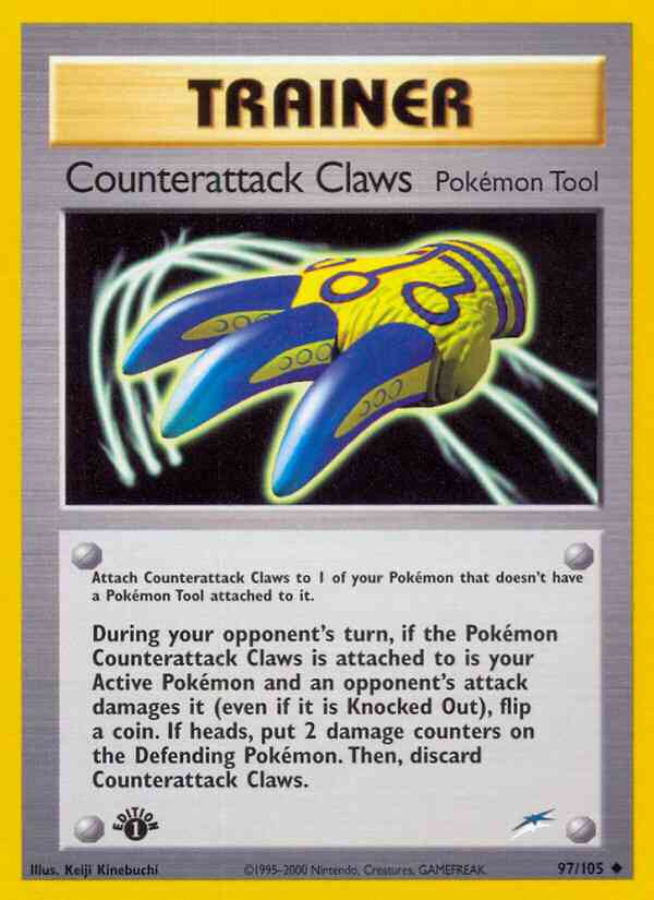 Counterattack Claws - 97/105 - Uncommon - 1st Edition [neo4-97] [Non-Holo]