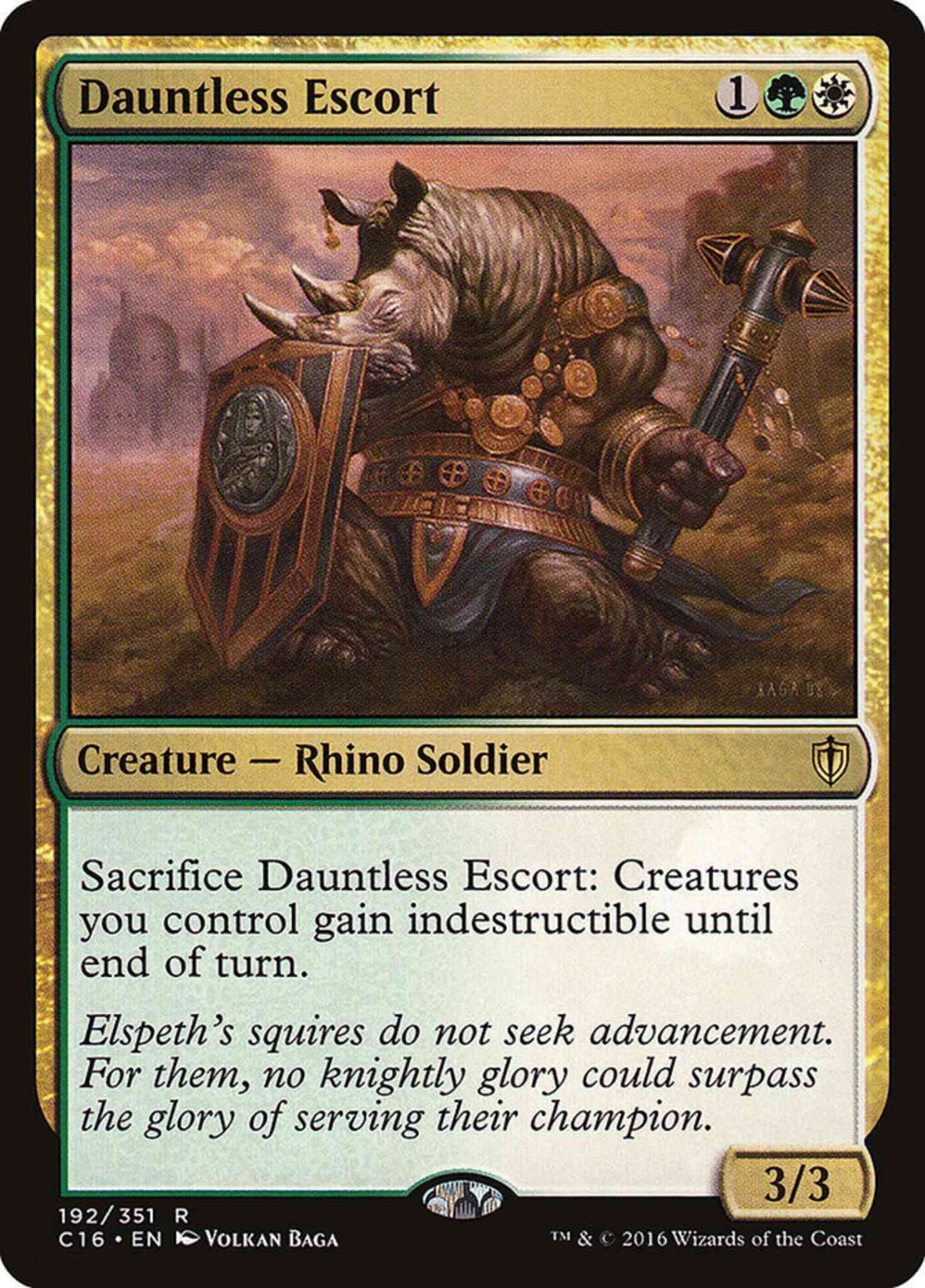 Dauntless Escort [192] [Commander 2016] [Non-Foil]
