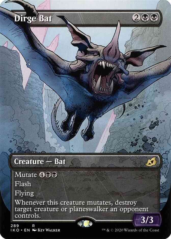 Dirge Bat [289] [Alternate Art] [Ikoria: Lair of Behemoths] [Non-Foil]
