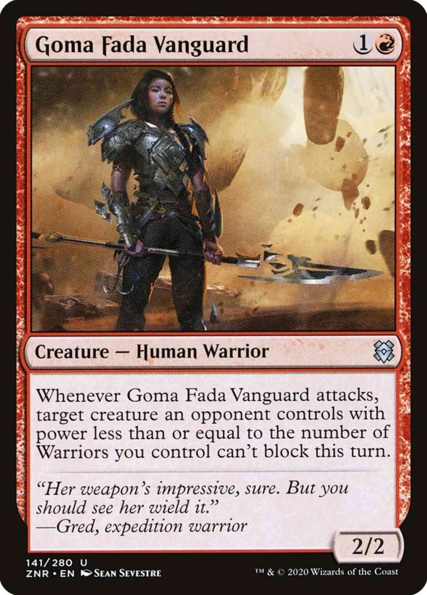Goma Fada Vanguard [141] [Zendikar Rising] [Non-Foil]