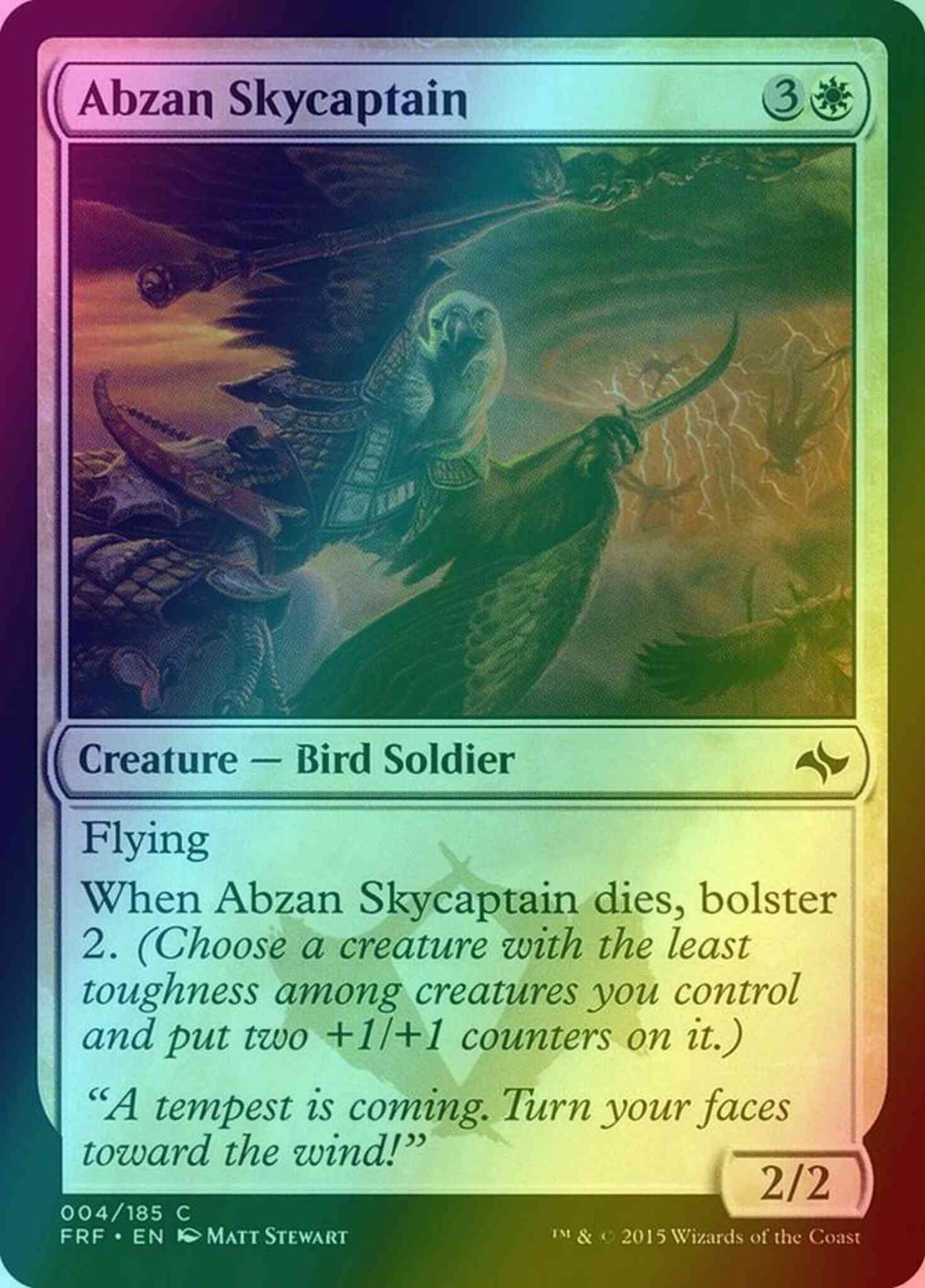Abzan Skycaptain [4] [Fate Reforged] [Foil]