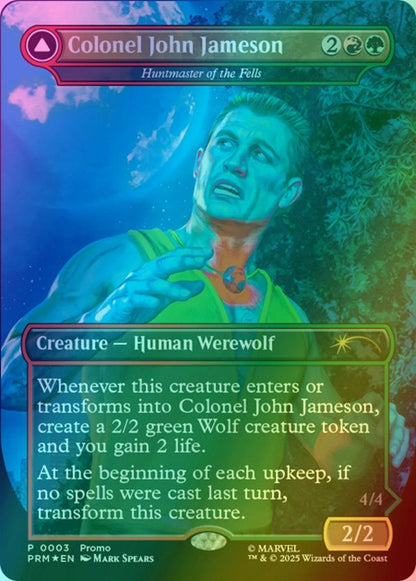 Colonel John Jameson - Huntmaster of the Fells // Man-Wolf - Ravager of the Fells [2025-17] [Borderless] [Media and Collaboration Promos] [Foil]