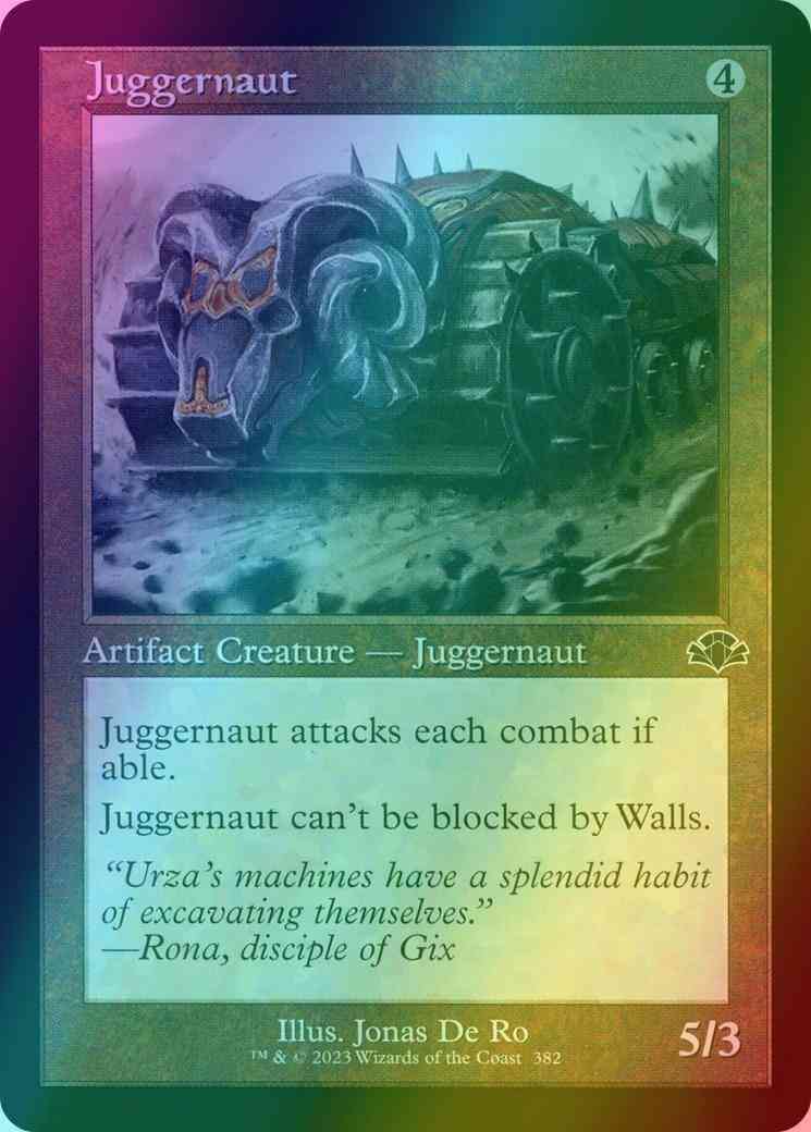 Juggernaut [382] [Retro Frame] [Dominaria Remastered] [Foil]
