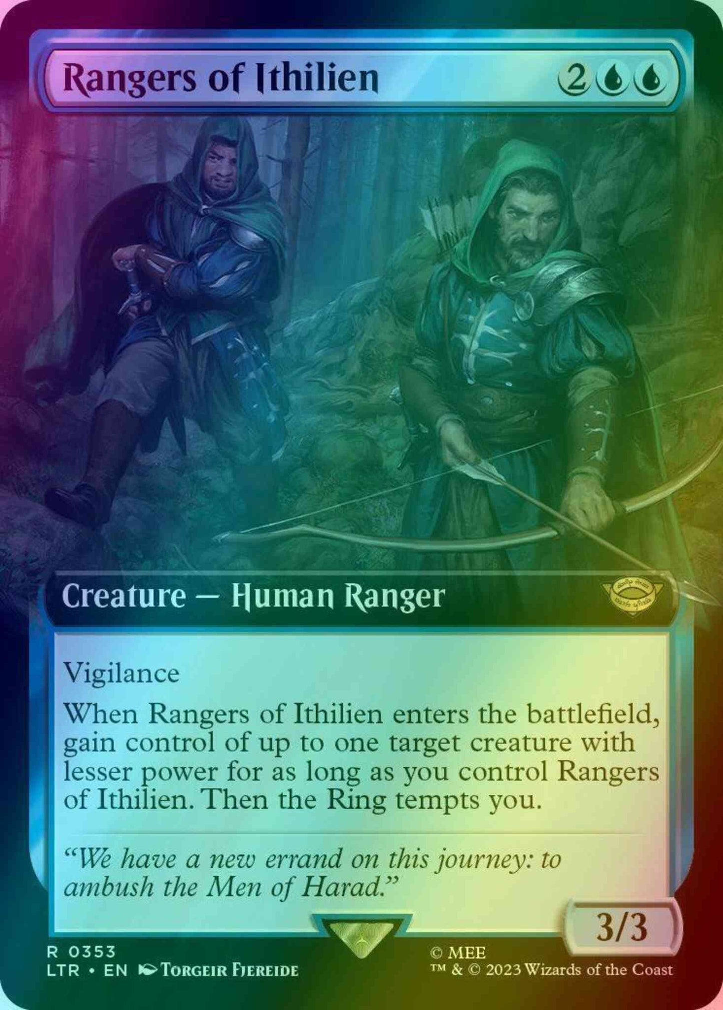 Rangers of Ithilien [353] [Extended Art] [The Lord of the Rings: Tales of Middle-earth] [Foil]