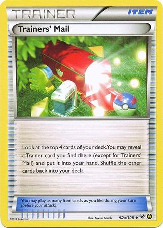 Trainers' Mail - 92a/108 - Alternate Art Non-Holo Promo [Non-Holo]