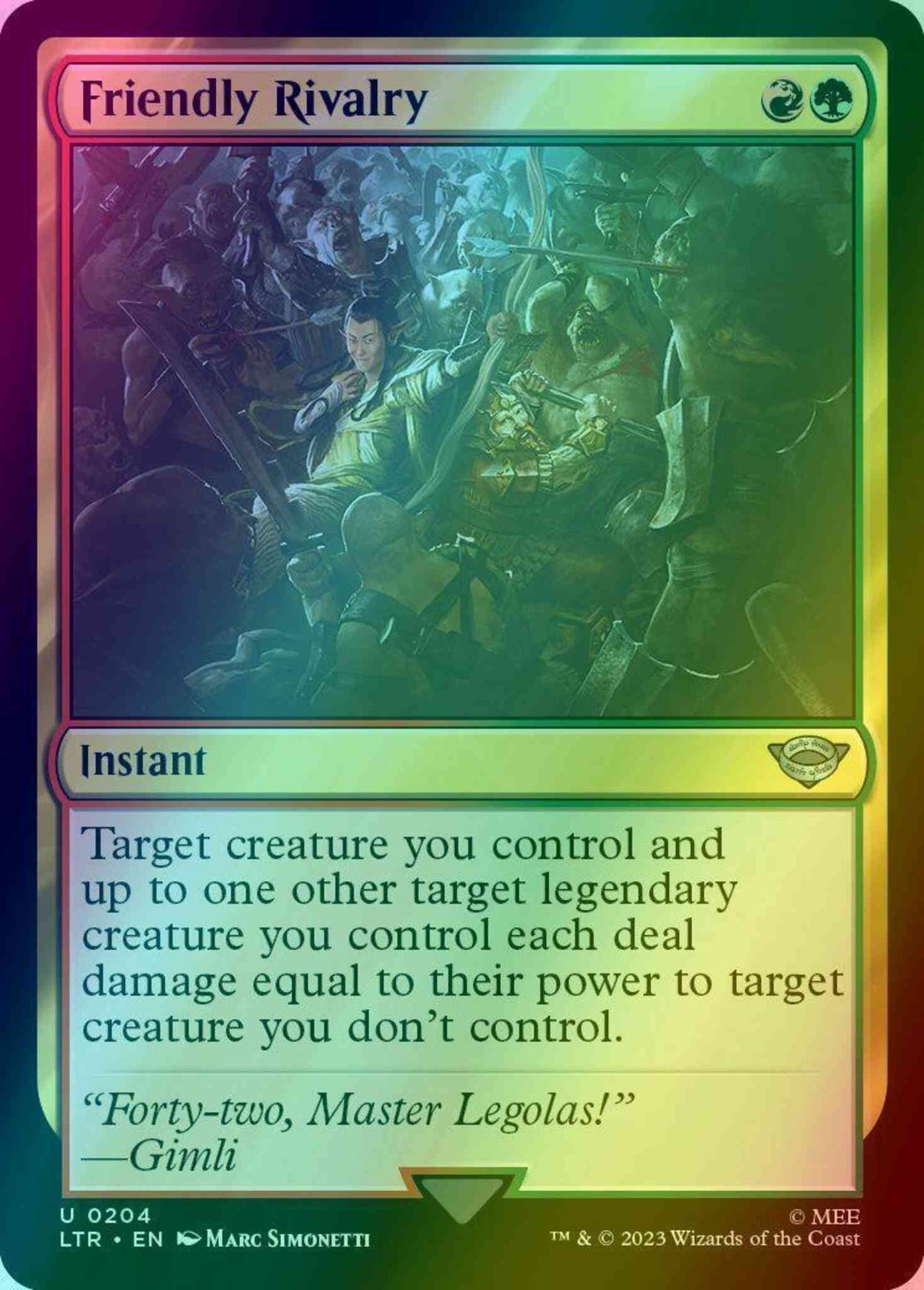 Friendly Rivalry [204] [The Lord of the Rings: Tales of Middle-earth] [Foil]