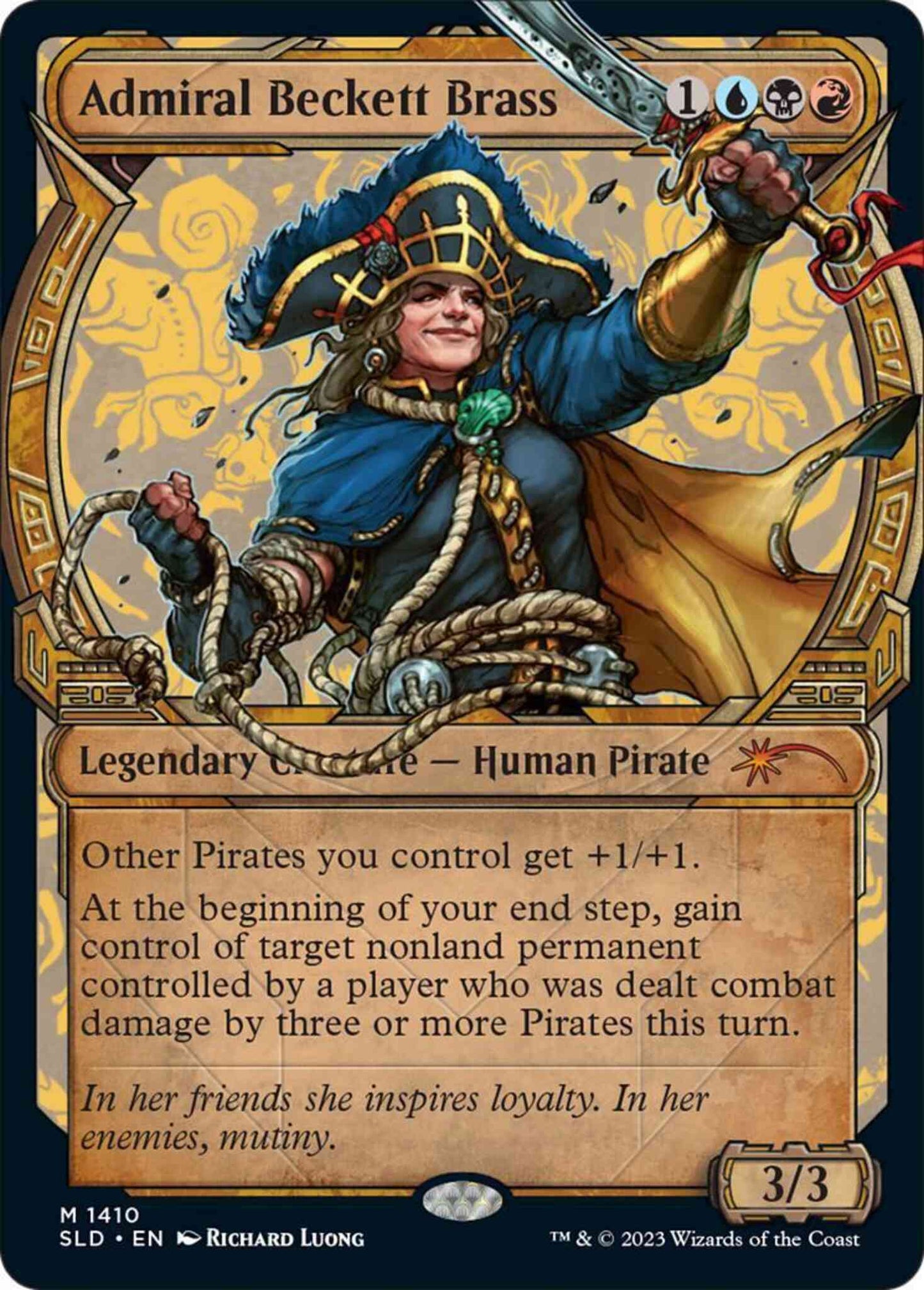 Admiral Beckett Brass [1410] [Legends of Ixalan Showcase] [Showcase: LCI] [Secret Lair Drop] [Non-Foil]
