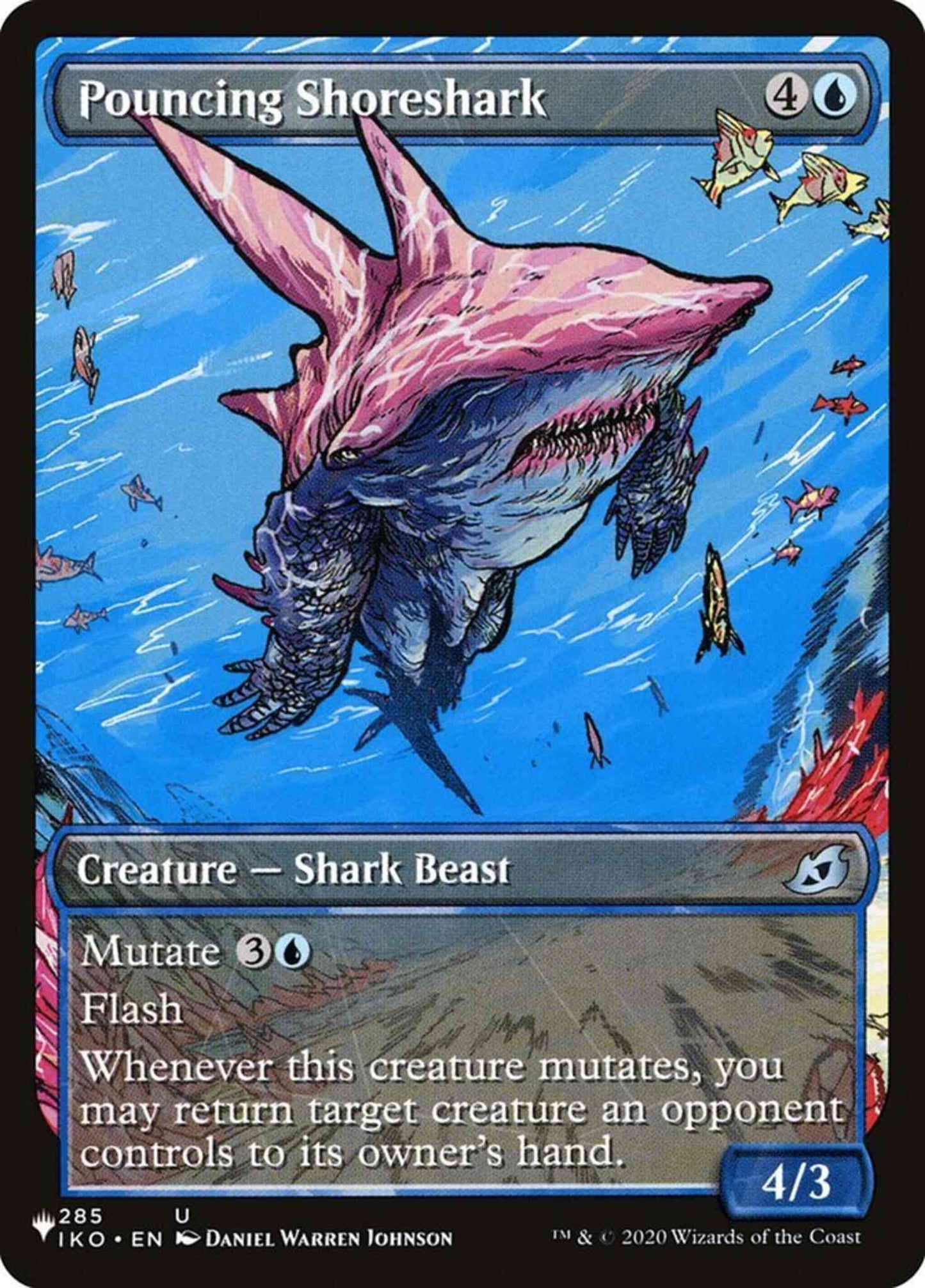 Pouncing Shoreshark [IKO-285] [Showcase] [The List] [Non-Foil]