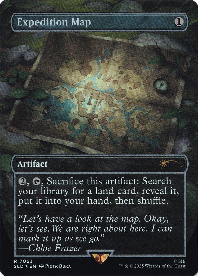Expedition Map [7053] [Borderless] [Uncharted] [Secret Lair Drop] [Non-Foil]