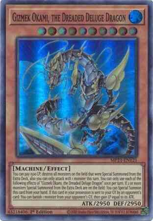 Gizmek Okami, the Dreaded Deluge Dragon - MP21-EN121 - Super Rare - 1st Edition
