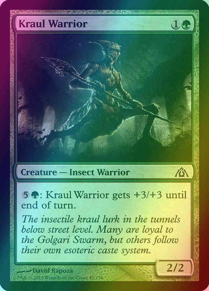 Kraul Warrior [42] [Dragon's Maze] [Foil]