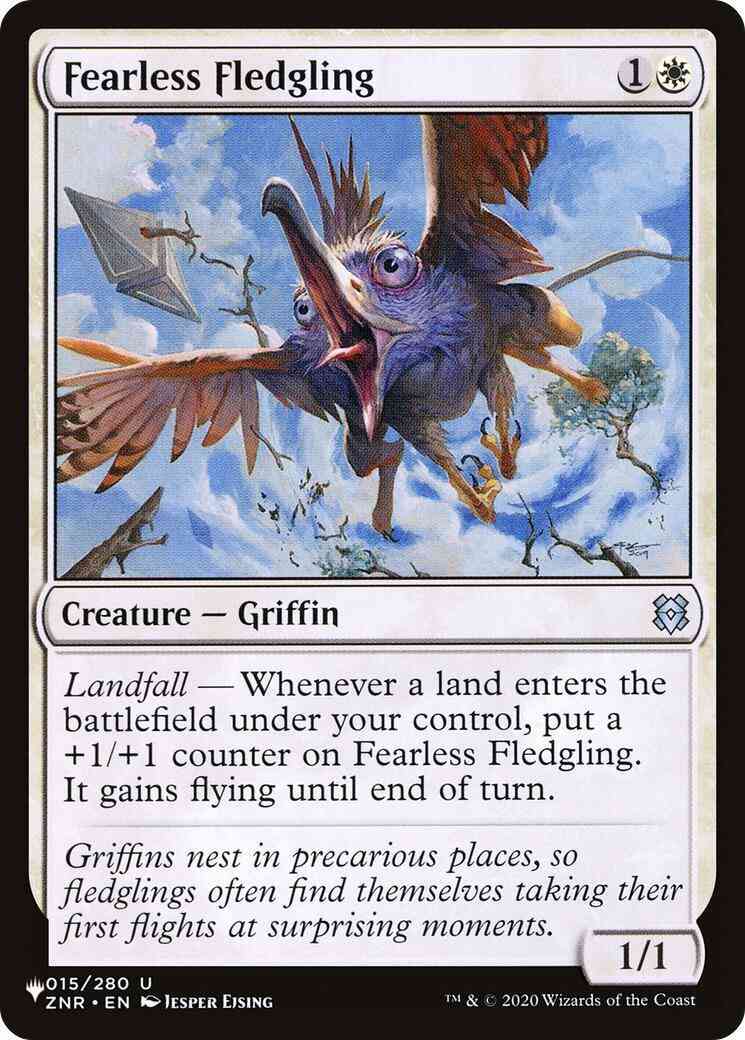 Fearless Fledgling [ZNR-15] [The List] [Non-Foil]