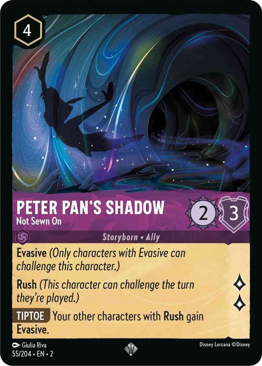 Peter Pan's Shadow - Not Sewn On - 55/204 [Rise Of The Floodborn] [Cold Foil]