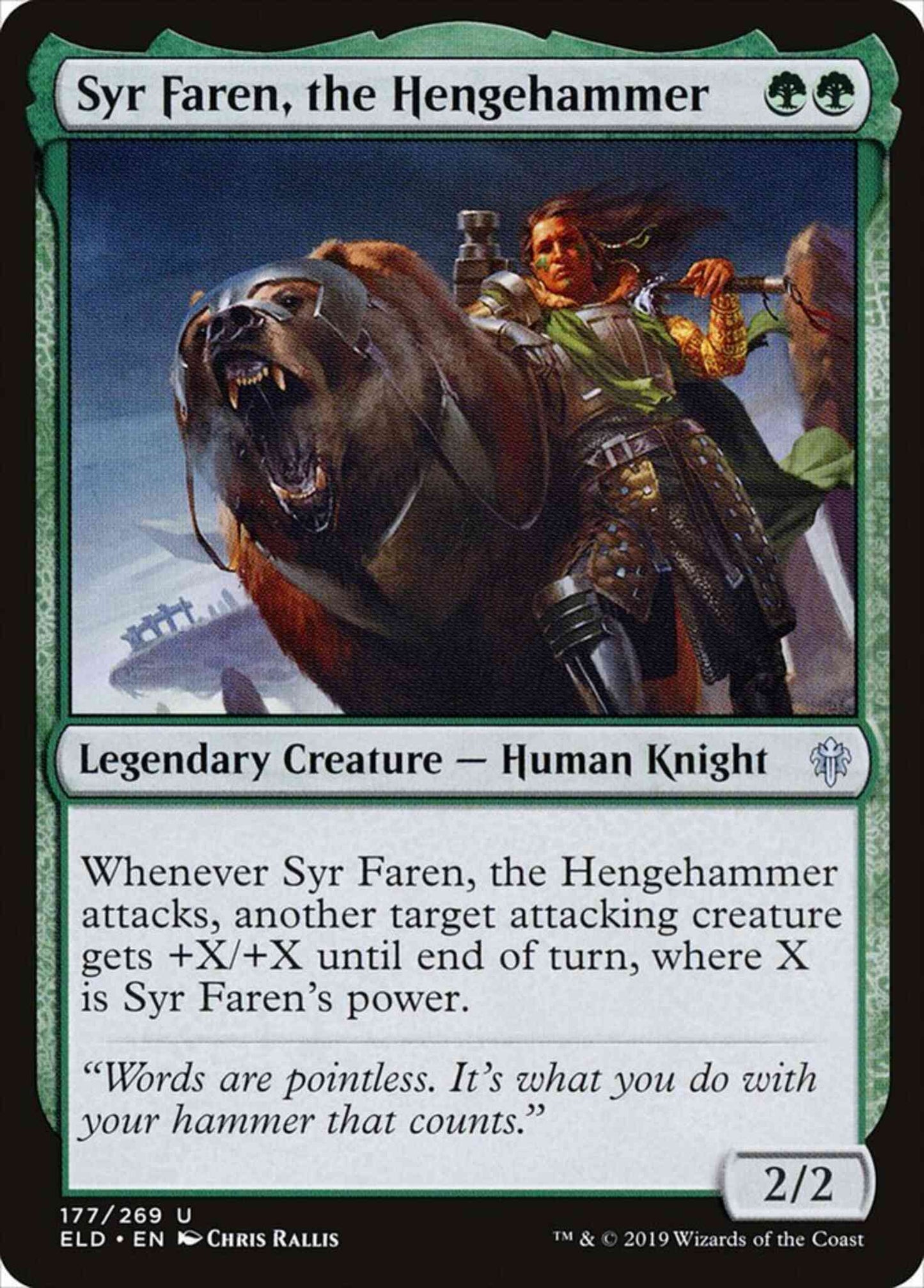 Syr Faren, the Hengehammer [177] [Throne of Eldraine] [Non-Foil]