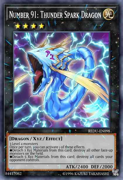 Number 91: Thunder Spark Dragon - REDU-EN098 - Ultra Rare - 1st Edition
