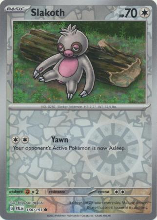 Slakoth - 160/193 - Common [sv02-160] [Reverse Holo]