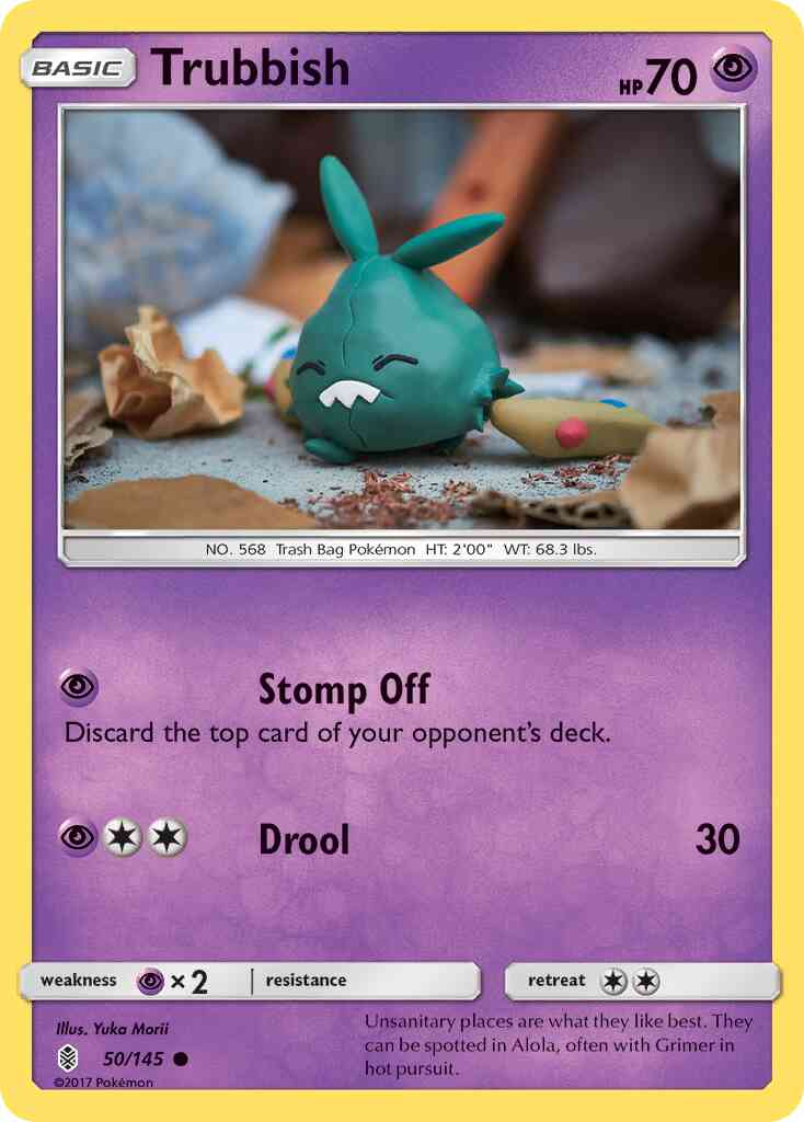 Trubbish - 50/145 - Common [sm2-50] [Reverse Holo]